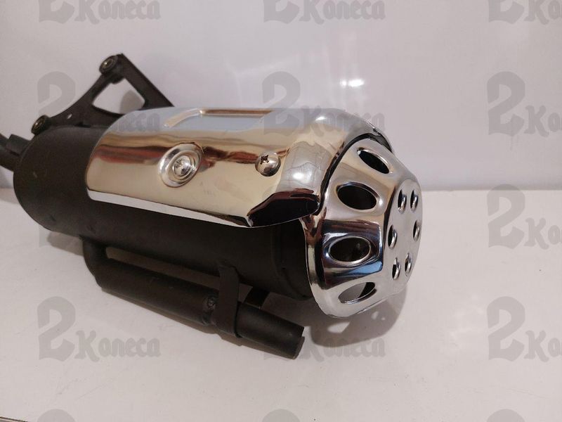 Глушитель Honda Dio 35, Lead 48 (накладка хром) 22816 фото