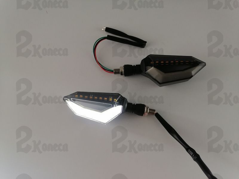 Повороти LED ZXD-05 з білим габаритом 019148 фото