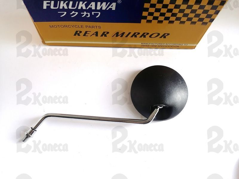 Зеркало Дельта Круглое с резьбой M8 Чёрное "FUKUKAWA" 1864 фото