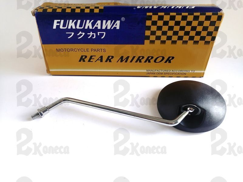 Зеркало Дельта Круглое с резьбой M8 Чёрное "FUKUKAWA" 1864 фото