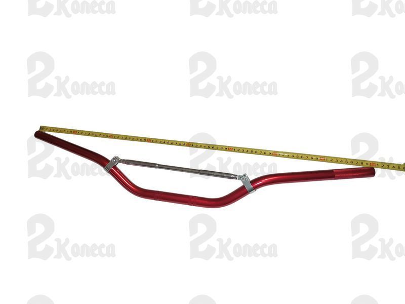 Кермо універсальне з розпіркою d=22mm на мотоцикл, мопед, скутер червоний 14019 фото