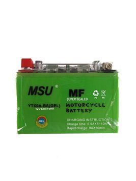 Акумулятор для скутера, мотоциклу 9а/год 12 V "MSU" YTX9A-BS(GEL)(2025р.в.) 41374 фото