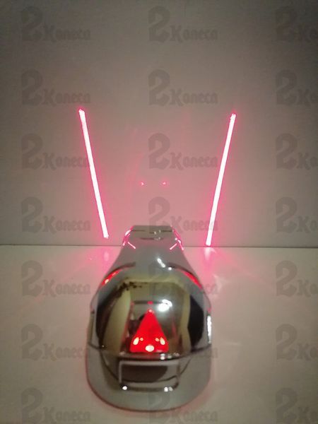 Заднє велогабарит LED з лазером на велосипед моргалка 26843 фото