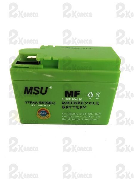 Мото Аккумулятор для скутера Honda (Хонда) 2.3а\ч 12V "MSU" YTR4A-BS 41339 фото