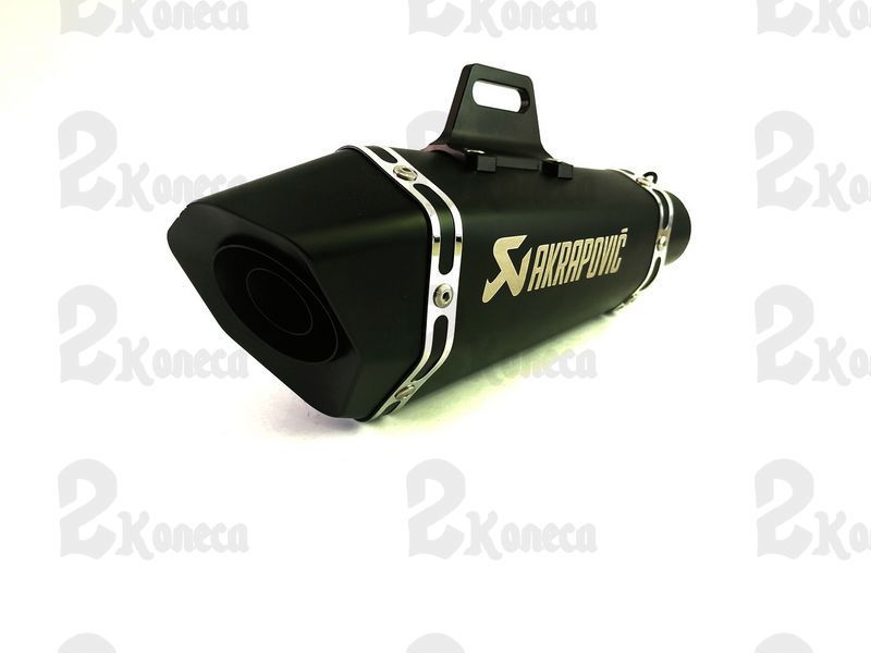 Глушитель прямоток на мотоцикл "Akrapovic" Чёрный 21448 фото