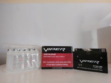 Мото аккумулятор для мотоцикла 8а/ч(9а/ч) 12V "Viper" VTX9-BS (пастовый) 3307 фото