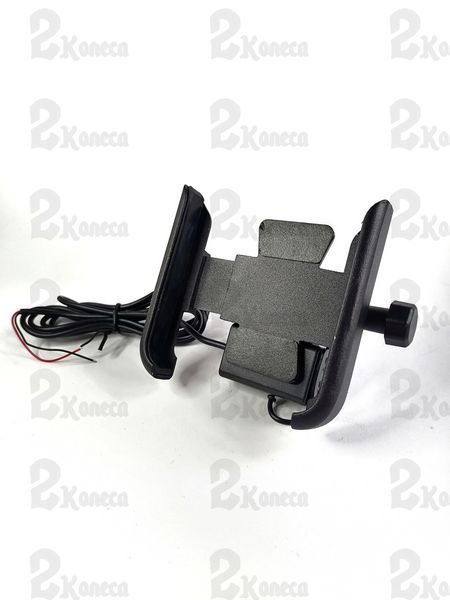 Тримач телефона з заряджанням USB 2 A під дзеркало 026792 фото